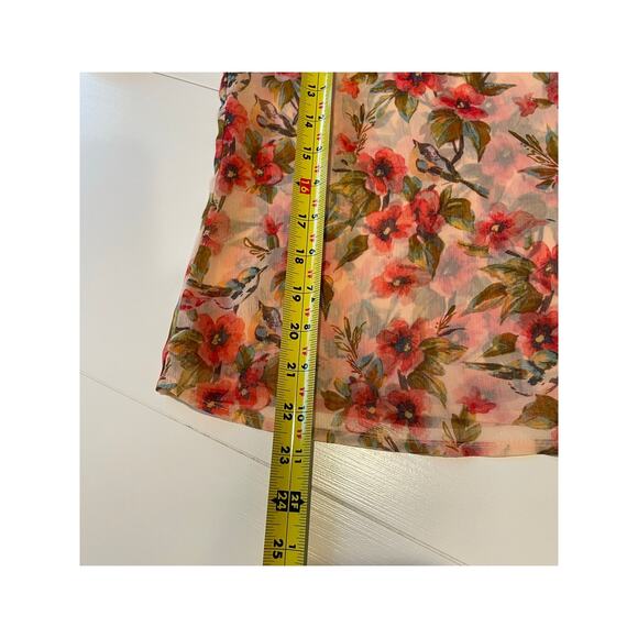 Disney Collection by LC Lauren Conrad Blouse Snow White Sz XS Floral Fairycore - Picture 9 of 9